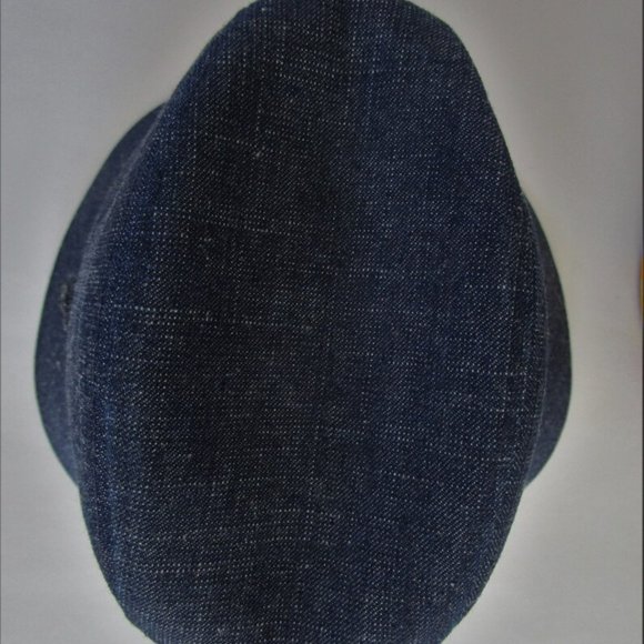 Dark Blue Denim Bucket Trilby Unisex Hat Bendels Cotton London - Picture 6 of 9